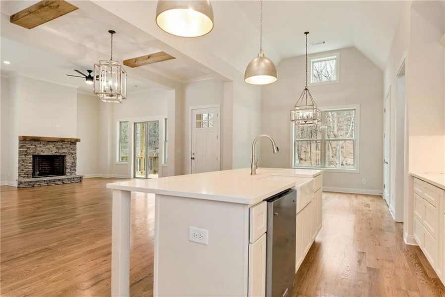 Furnished interior view inside a new home in , Dahlonega (Image 9).