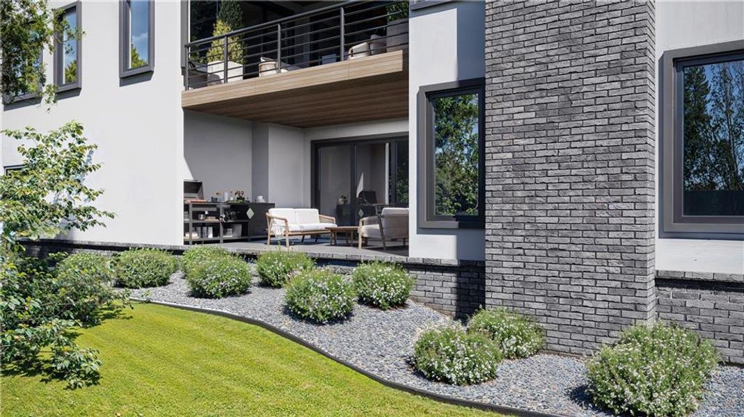 Exterior details and patio area of a home in , Atlanta (Image 3).