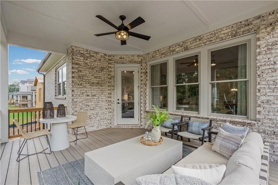 Exterior details and patio area of a home in Laurel View, Suwanee (Image 29).
