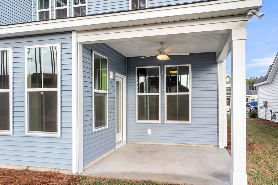 Exterior details and patio area of a home in Lochton, Summerville (Image 2).