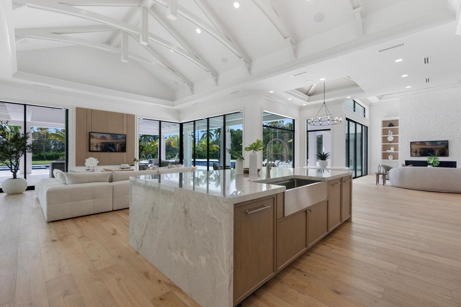 Furnished interior view inside a new home in , Palm Beach Gardens (Image 31).