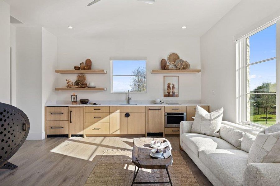 Furnished interior view inside a new home in , Spicewood (Image 12).