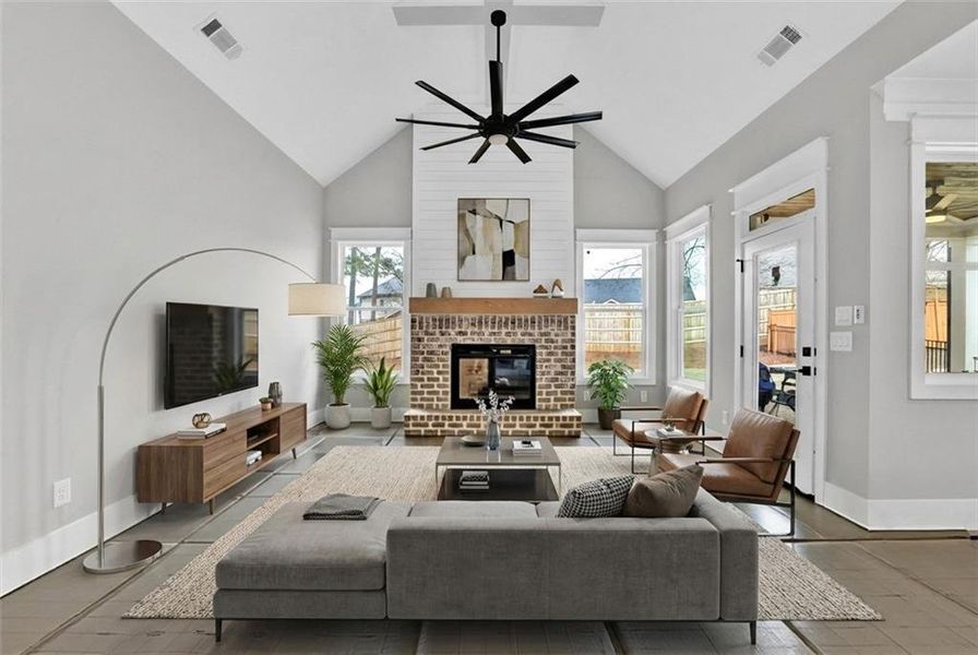 Furnished interior view inside a new home in , Canton (Image 5).