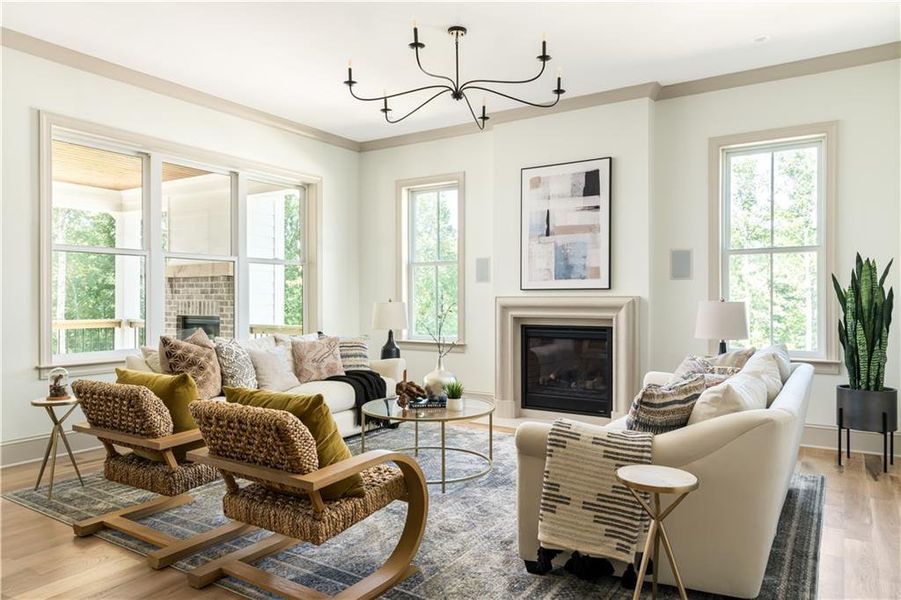 Furnished interior view inside a new home in , Woodstock (Image 7).