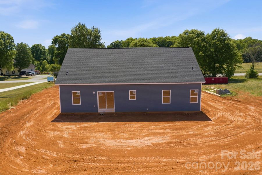 Exterior details and patio area of a home in , Olin (Image 3).