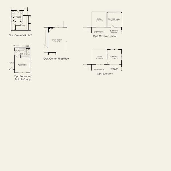 2D floor plan layout for the Kirby by Pulte Homes in The Retreat at Carolina Ridge, Harrisburg, NC (Image 3).