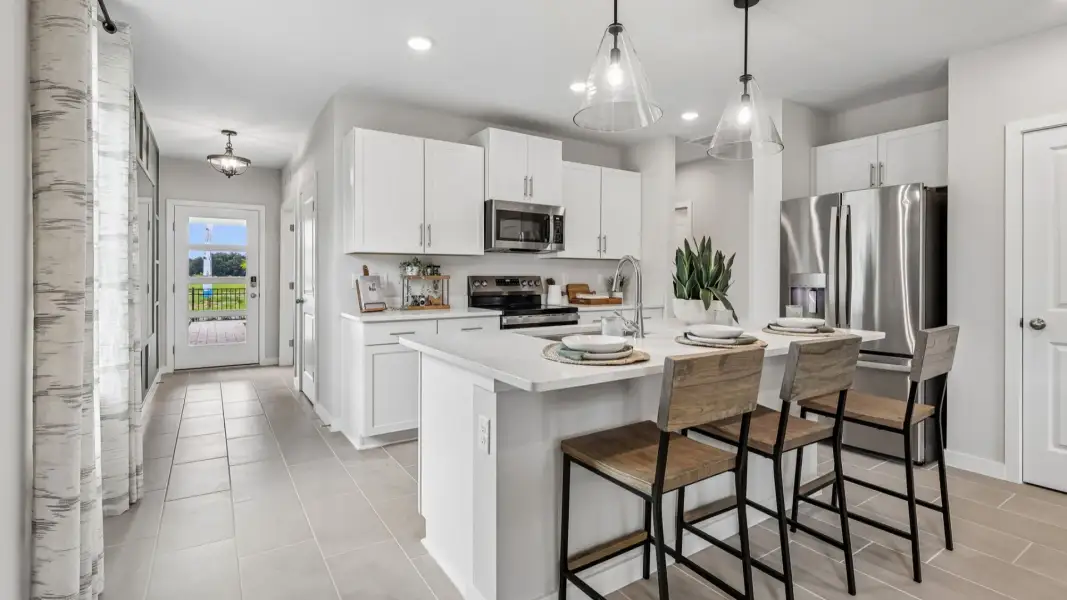 Flagler Floor Plan Kitchen by DRB Homes in Willowbrook North New Homes in Winter Haven Florida