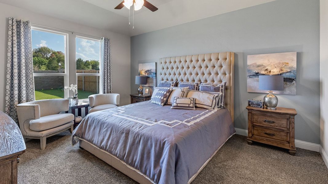 Furnished interior view inside a new home in Eagle Creek, Denton (Image 17). Furnished interior view inside a new home in Eagle Creek, Denton (Image 17).