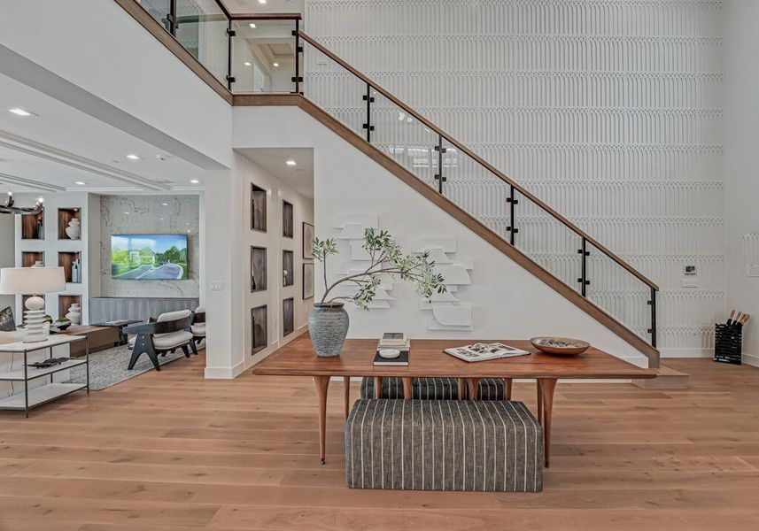 Furnished interior view inside a new home in Apex at Avenir, Palm Beach Gardens (Image 61).