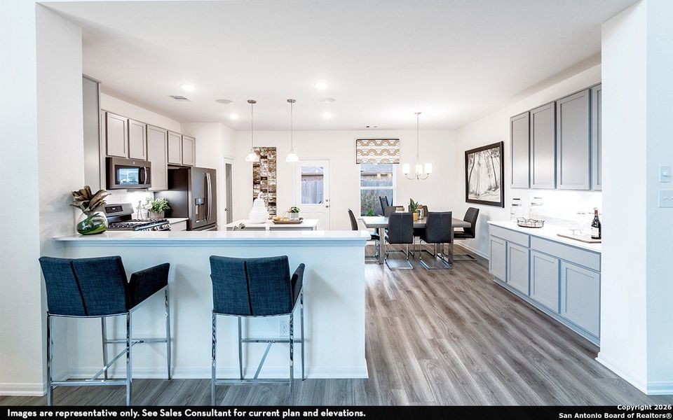 Furnished interior view inside a new home in Hickory Ridge, Elmendorf (Image 6).