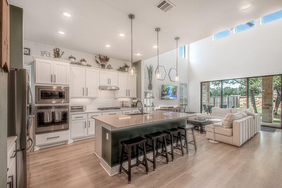 Furnished interior view inside a new home in Parmer Ranch, Georgetown (Image 16).