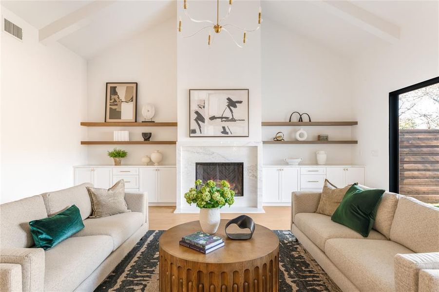 Furnished interior view inside a new home in , Dallas (Image 16).