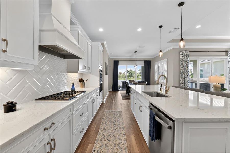 Furnished interior view inside a new home in , Sarasota (Image 10).