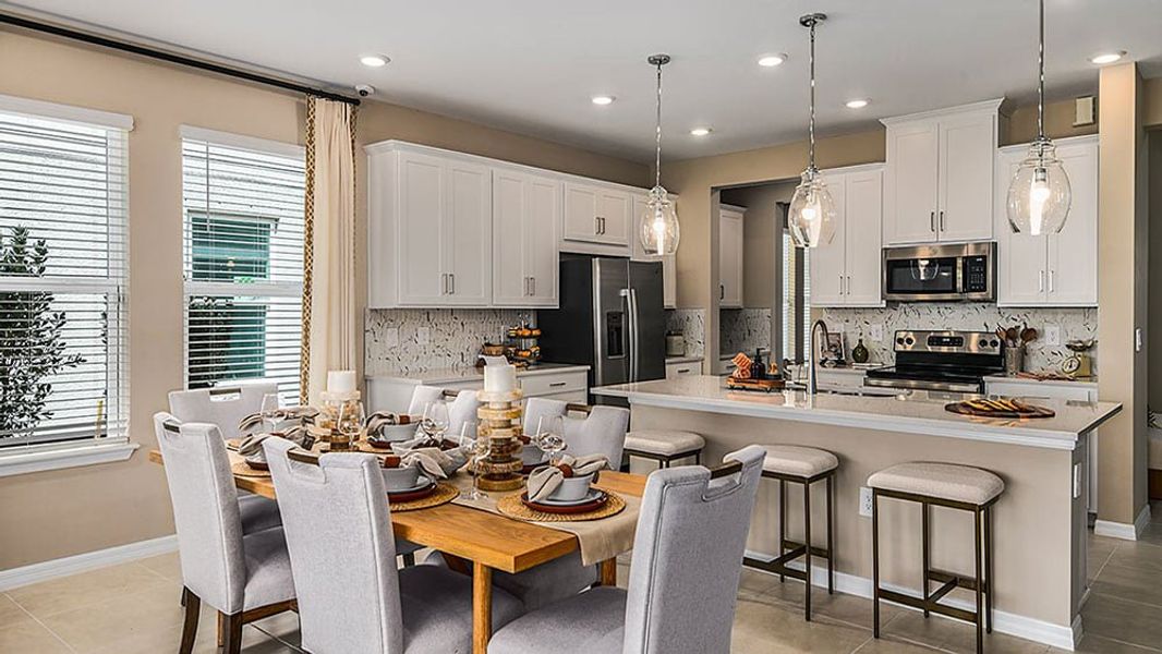 Representative furnished interior of a home built from the Grenada by Taylor Morrison in The Cove at West Port, Port Charlotte (Image 4).