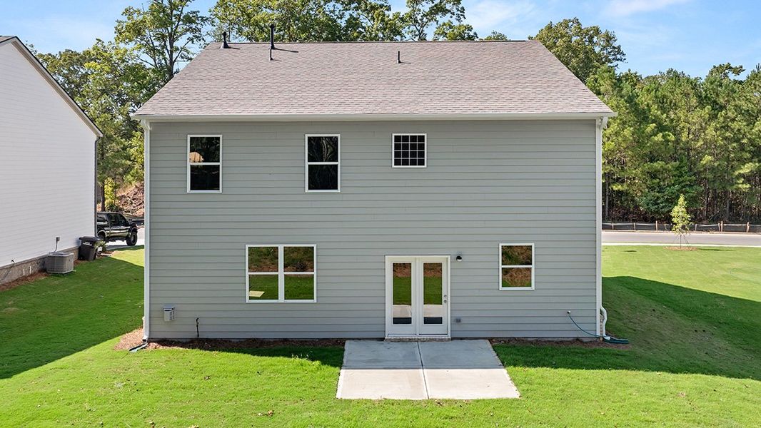 Representative exterior details of a home built from the Hanover by D.R. Horton in Parkside at Carter Grove, Cartersville (Image 3). Representative exterior details of a home built from the Hanover by D.R. Horton in Parkside at Carter Grove, Cartersville (Image 3).