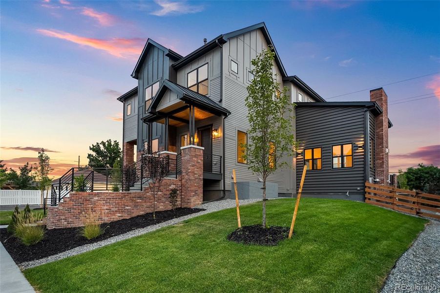 Front exterior of a new home in , Lakewood, CO, highlighting curb appeal (Image 24).