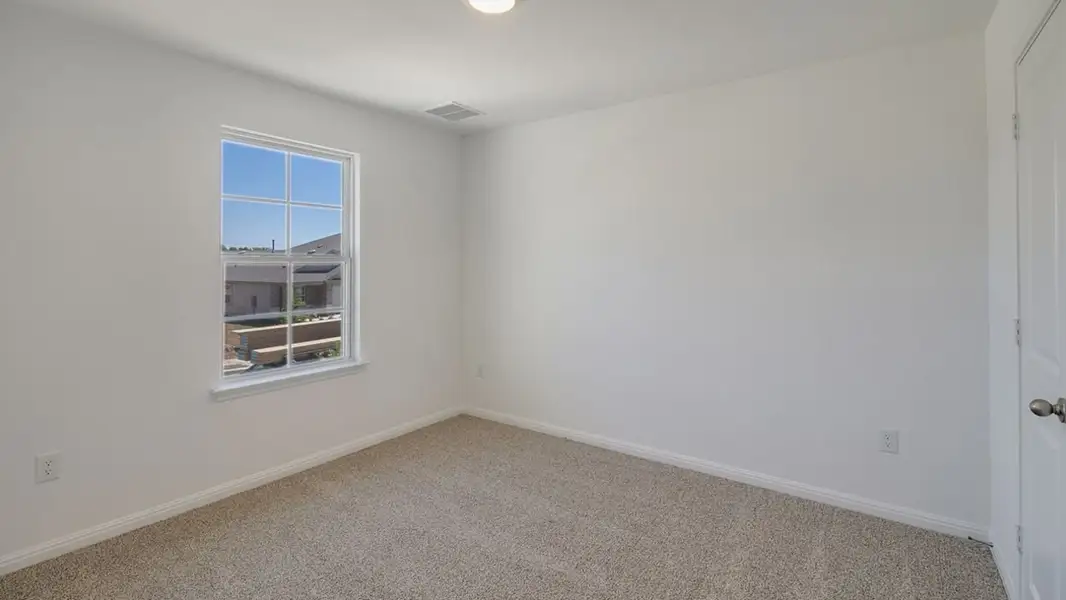 Representative unfurnished interior of a home built from the Hanna by D.R. Horton in Caldwell Crossing, Iowa Colony (Image 12). Representative unfurnished interior of a home built from the Hanna by D.R. Horton in Caldwell Crossing, Iowa Colony (Image 12).