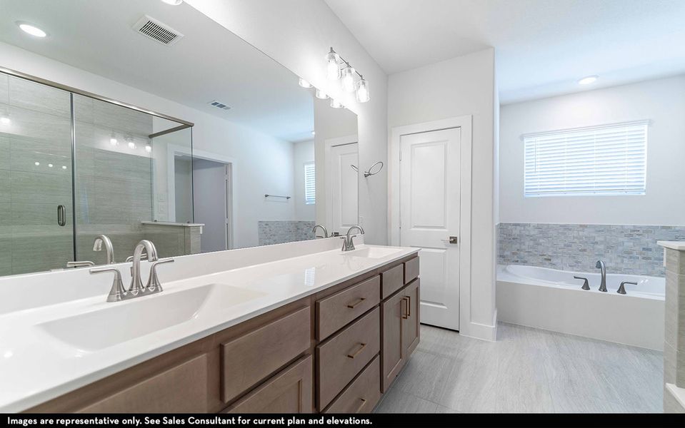 Furnished interior view inside a new home in Craig Ranch, McKinney (Image 8).