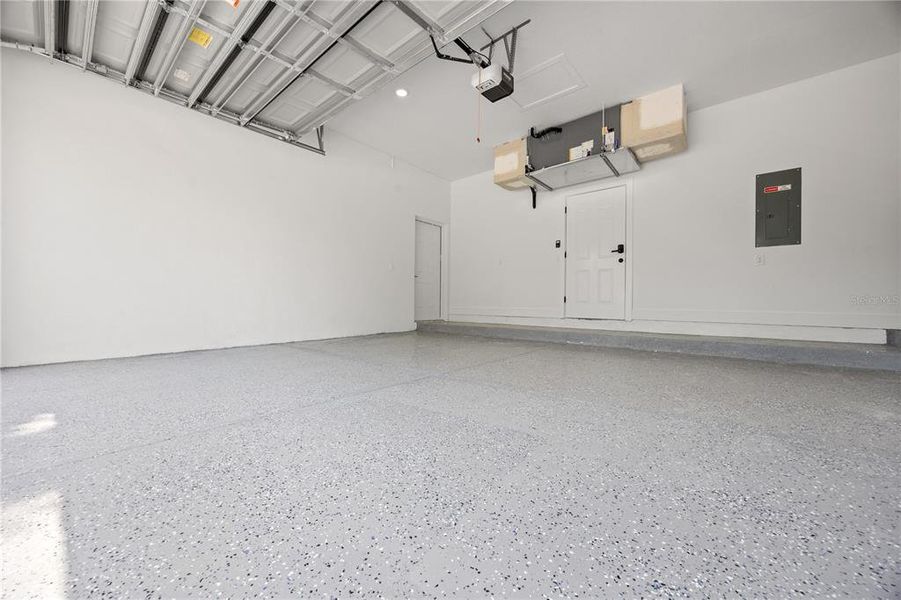 Finished garage Finished garage