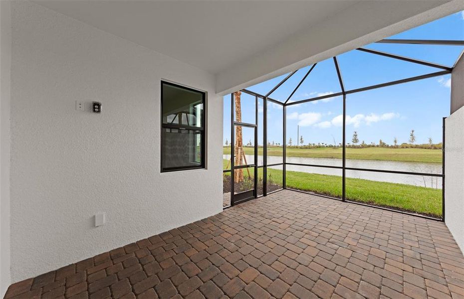 Exterior details and patio area of a home in Del Webb Catalina, Lakewood Ranch (Image 3). Exterior details and patio area of a home in Del Webb Catalina, Lakewood Ranch (Image 3).