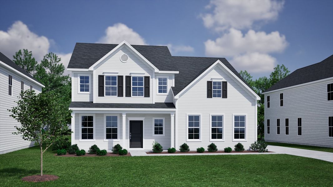 Representative exterior photo of a completed home built from the Nottely - Vanguard Collection by Mungo Homes in Hanes Lake, Winston-Salem, NC (Image 11). Representative exterior photo of a completed home built from the Nottely - Vanguard Collection by Mungo Homes in Hanes Lake, Winston-Salem, NC (Image 11).