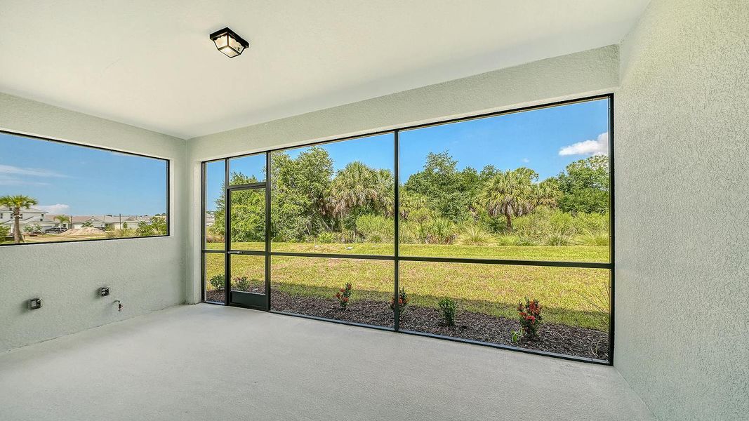 Exterior details and patio area of a home in Grand Park Real Estate and Homes for Sale in Sarasota, FL - Neal Communities, Sarasota (Image 26).
