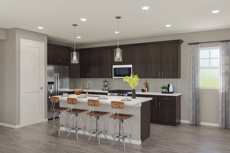 Representative furnished interior of a home built from the 2804 by Tri Pointe Homes in The Aurora Highlands, Aurora (Image 10).