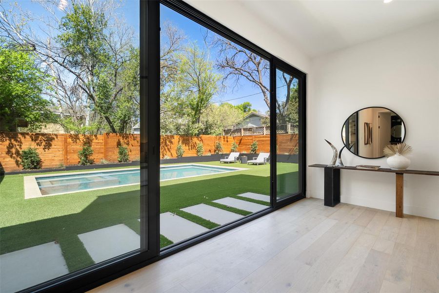Exterior details and patio area of a home in , Austin (Image 4).