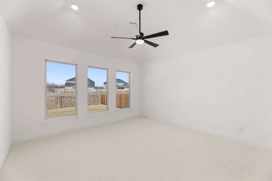 Spacious, unfurnished interior of a new home in Valencia on The Lake, Little Elm (Image 36). Spacious, unfurnished interior of a new home in Valencia on The Lake, Little Elm (Image 36).