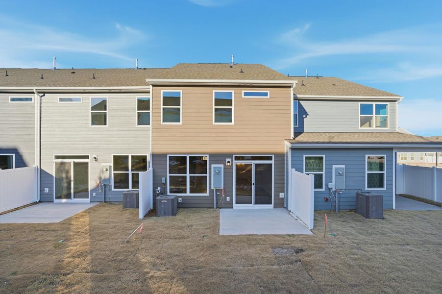 Exterior details and patio area of a home in Harrisburg Village Townhomes, Harrisburg (Image 30). Exterior details and patio area of a home in Harrisburg Village Townhomes, Harrisburg (Image 30).