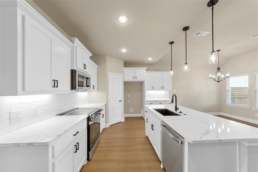 Furnished interior view inside a new home in , Greenville (Image 11).