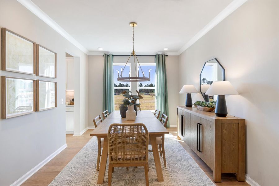 Furnished interior view inside a new home in The Oaks, Goose Creek (Image 14).