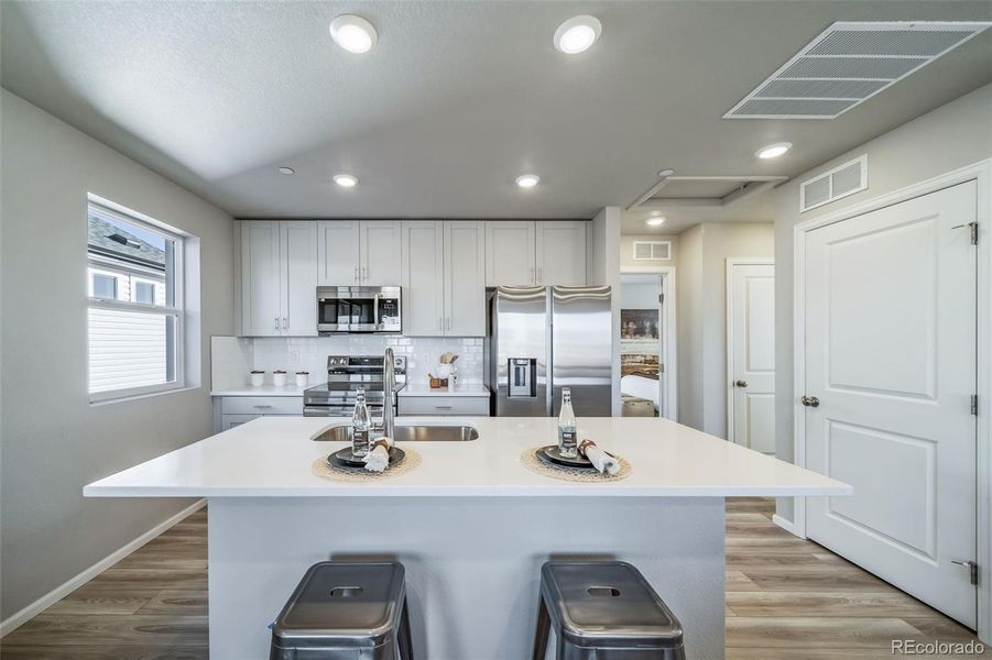 Furnished interior view inside a new home in , Commerce City (Image 16).