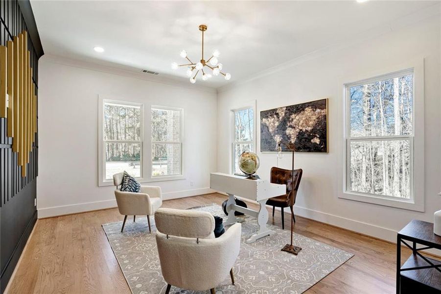 Furnished interior view inside a new home in , Dacula (Image 7).