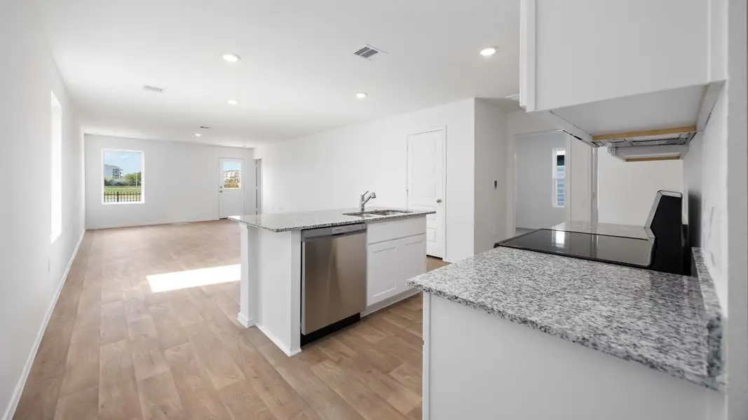 Furnished interior view inside a new home in Garver Heights, Houston (Image 4).