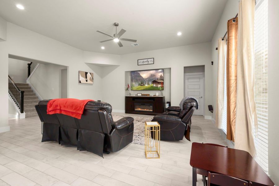 Furnished interior view inside a new home in Bradbury Forest, Spring (Image 11).
