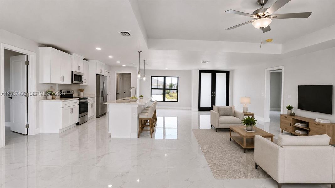 Furnished interior view inside a new home in , Lehigh Acres (Image 20).