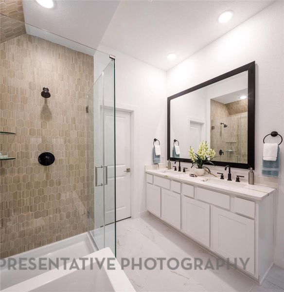 Furnished interior view inside a new home in Bridgeland Central: The Villas, Cypress (Image 13). Furnished interior view inside a new home in Bridgeland Central: The Villas, Cypress (Image 13).