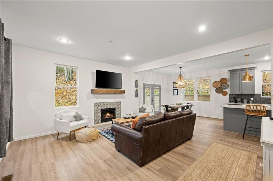 Furnished interior view inside a new home in , Dahlonega (Image 4).
