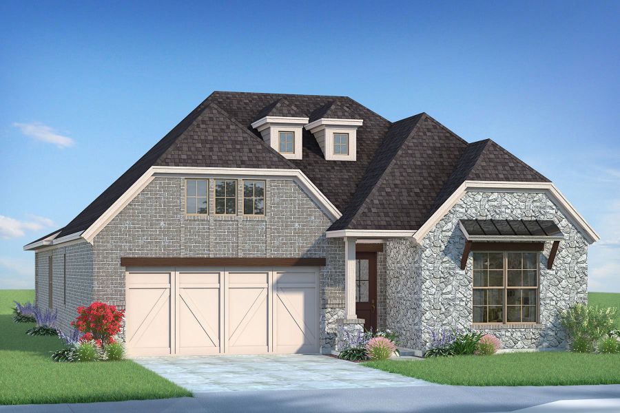 Representative exterior photo of a completed home built from the Antigua by Mattamy Homes in Bayside, Rowlett, TX (Image 2).