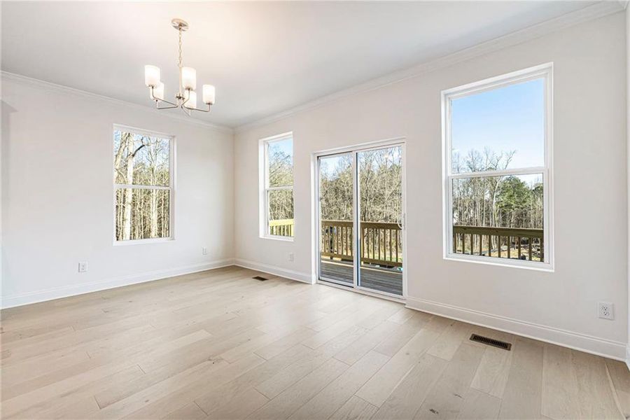 Spacious, unfurnished interior of a new home in , Sugar Hill (Image 39).