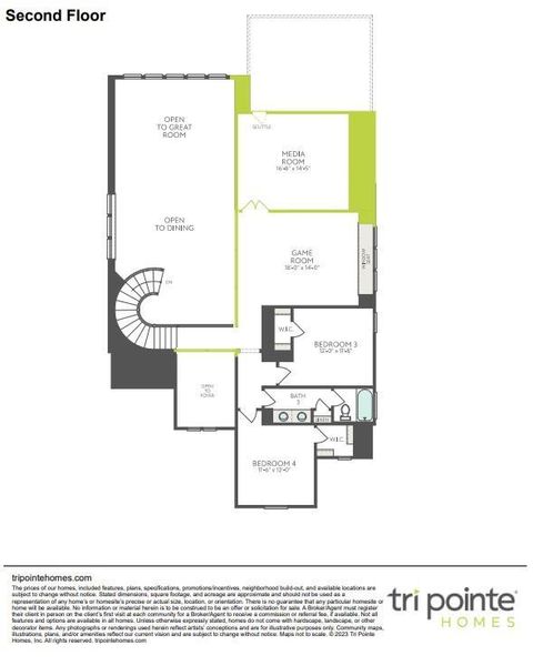 2D floor plan layout of this home in Woodson’s Reserve, Spring, TX (Image 4). 2D floor plan layout of this home in Woodson’s Reserve, Spring, TX (Image 4).