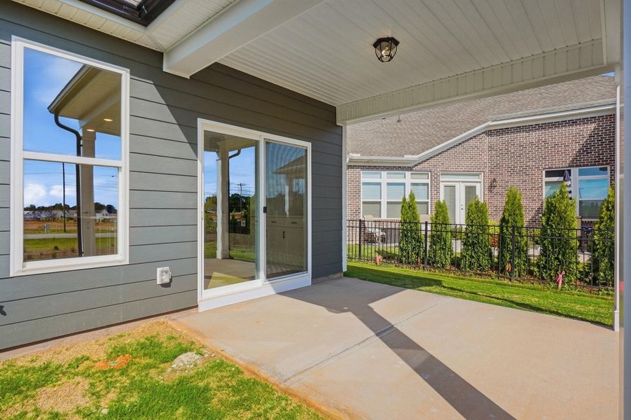 Exterior details and patio area of a home in Founders Landing | 55+ Community, Gastonia (Image 4). Exterior details and patio area of a home in Founders Landing | 55+ Community, Gastonia (Image 4).