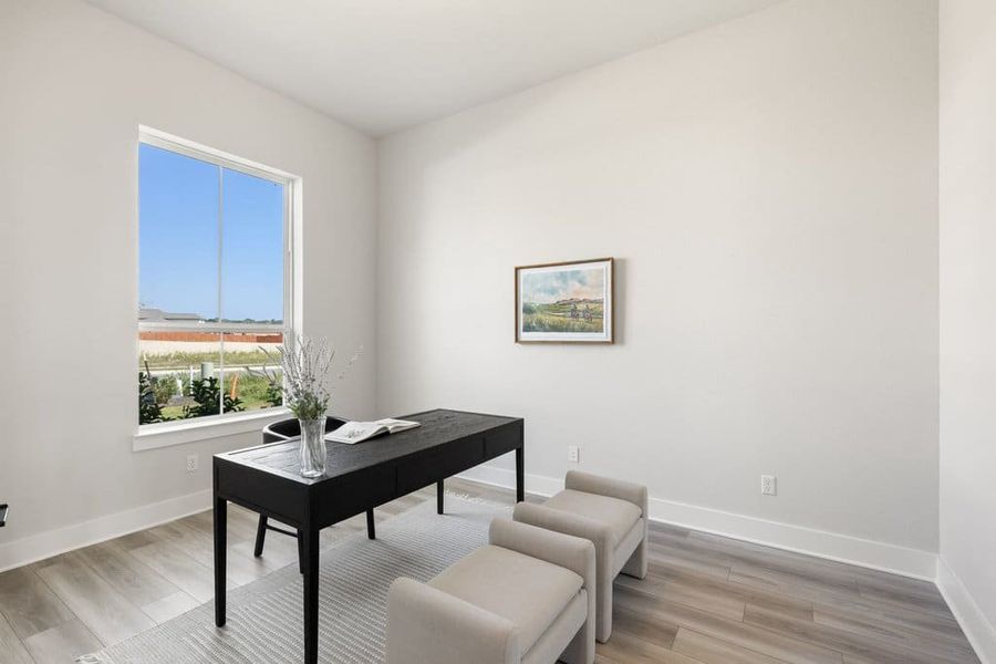 Furnished interior view inside a new home in Lariat, Liberty Hill (Image 5).