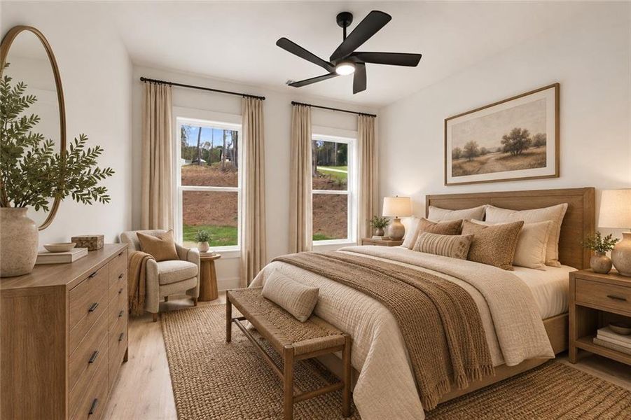 Furnished interior view inside a new home in , Winder (Image 30).