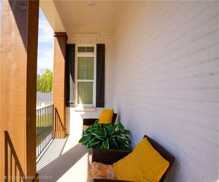 Exterior details and patio area of a home in , Woodstock (Image 4).