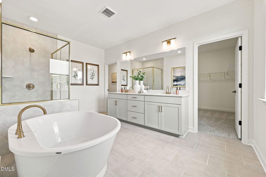 Furnished interior view inside a new home in Addison West, Holly Springs (Image 17). Furnished interior view inside a new home in Addison West, Holly Springs (Image 17).
