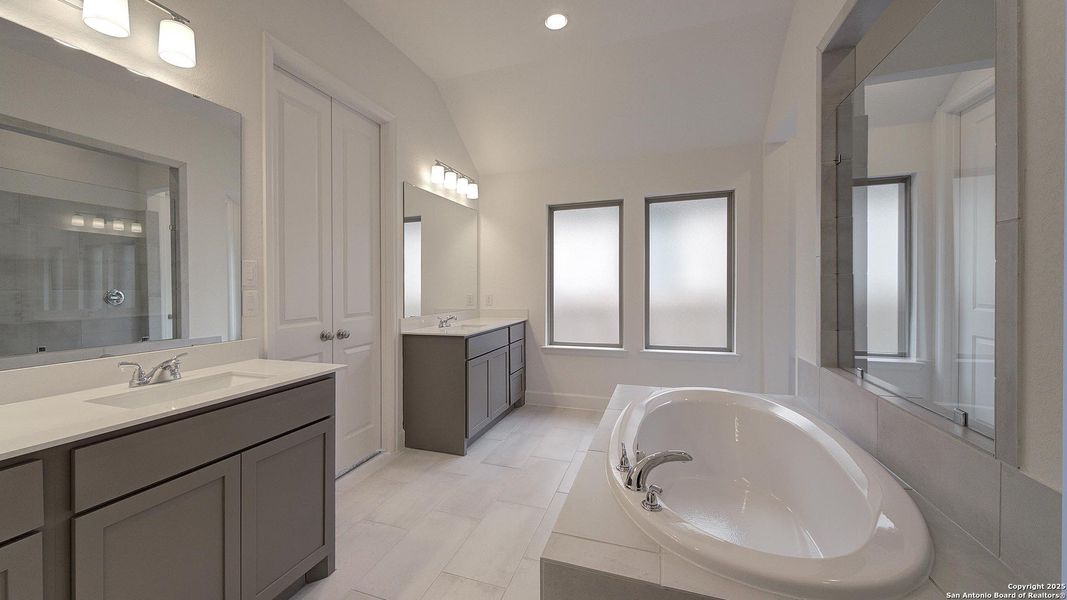 Furnished interior view inside a new home in Alsatian Oaks 50', Castroville (Image 9).