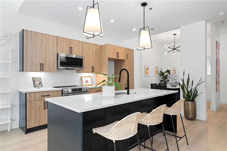 Furnished interior view inside a new home in , Atlanta (Image 16).