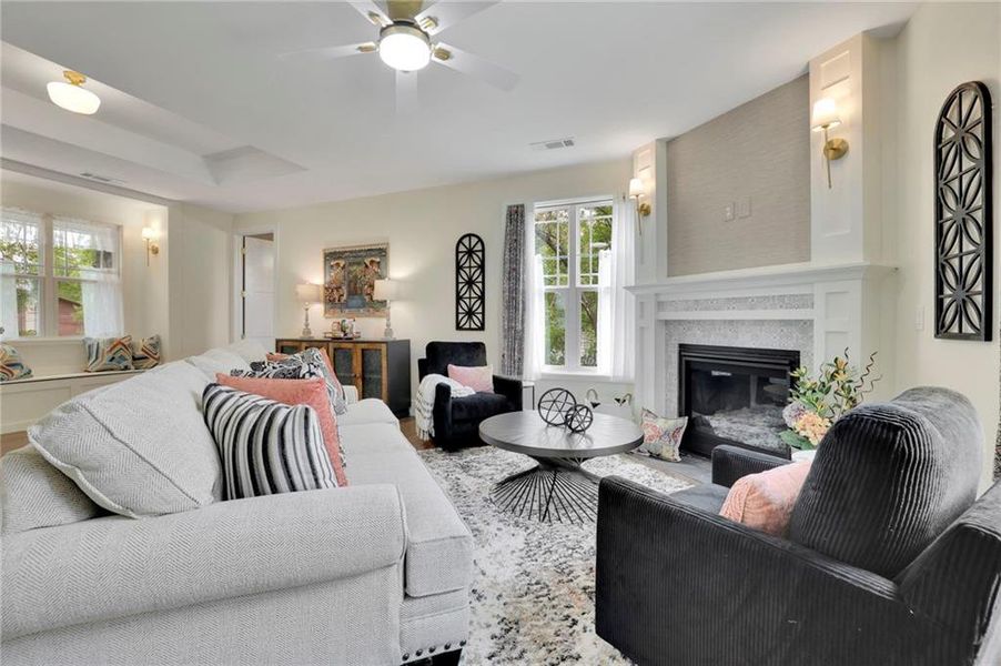 Furnished interior view inside a new home in , Austell (Image 36).